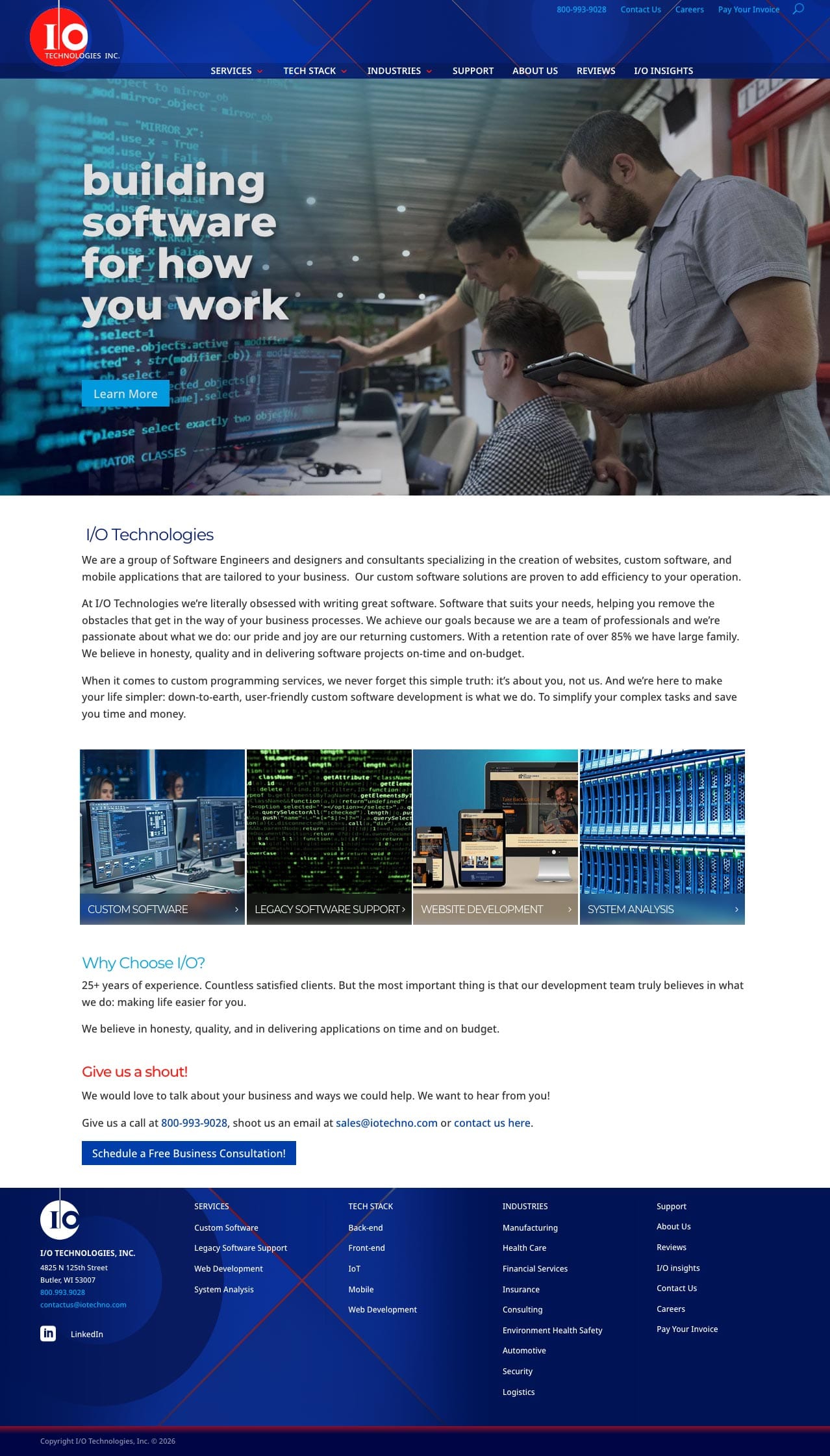 I/O Technologies desktop