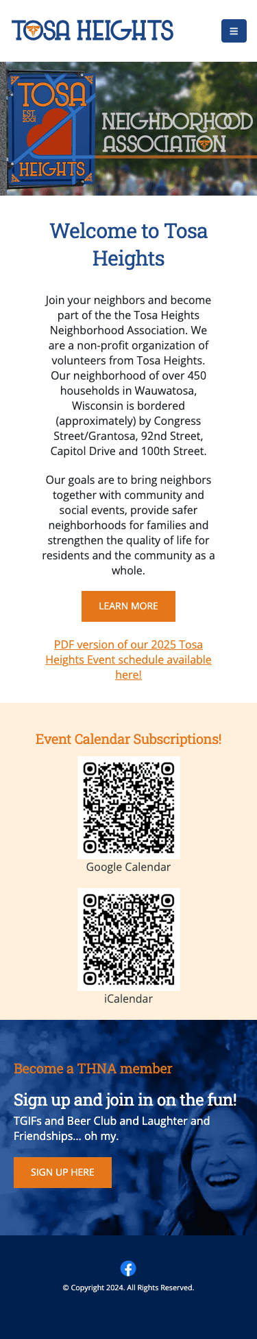 Tosa Heights Neighborhood Association Site